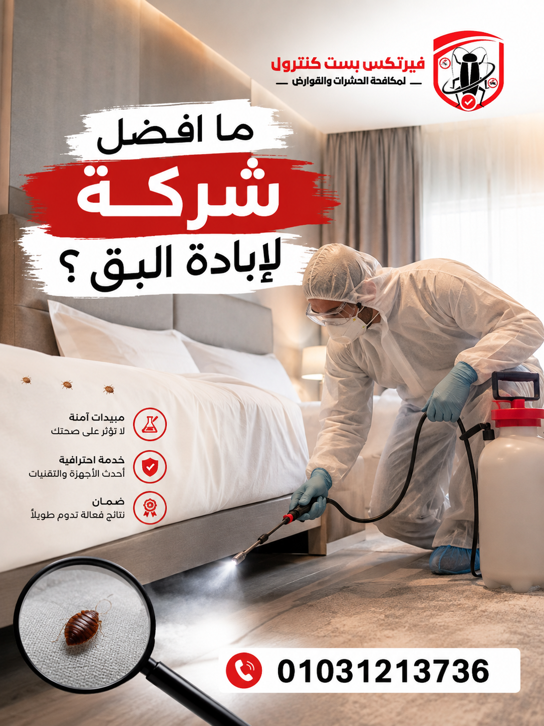 ما افضل شركة لابادة البق ؟